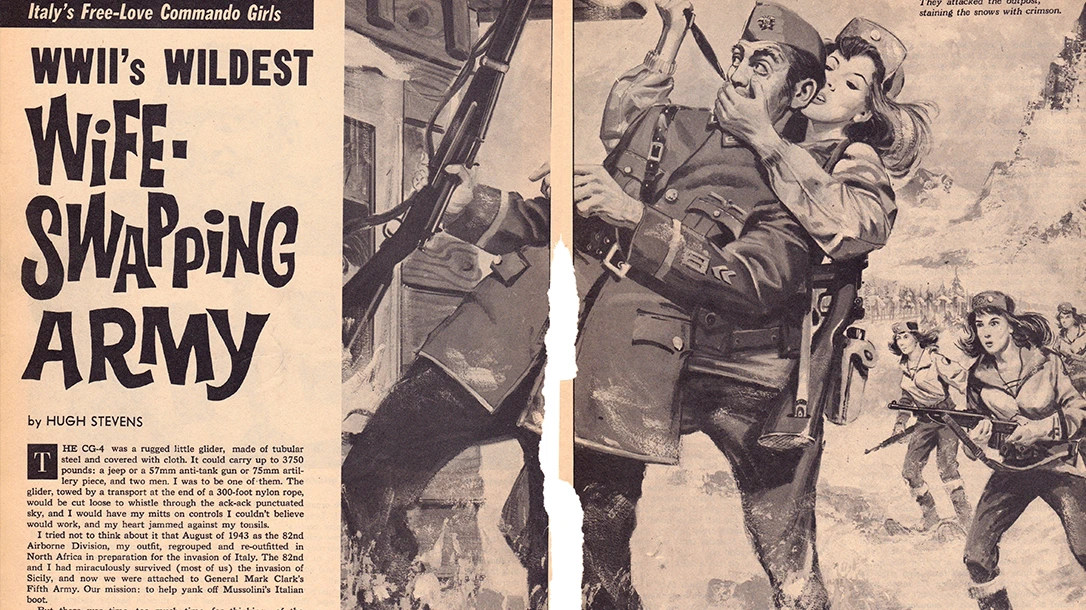 A full spread in a vintage magazine.