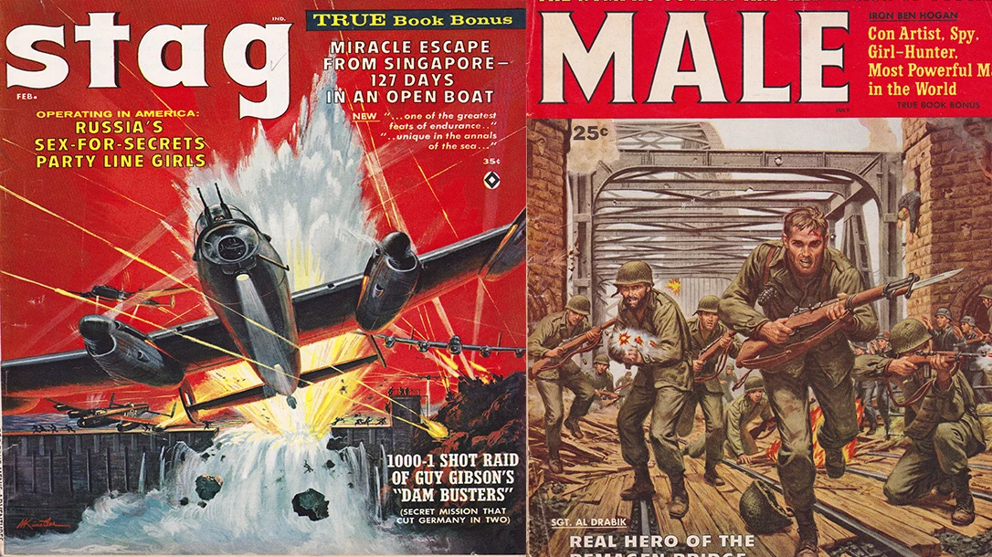 Most early Men's magazines were focused on Military.