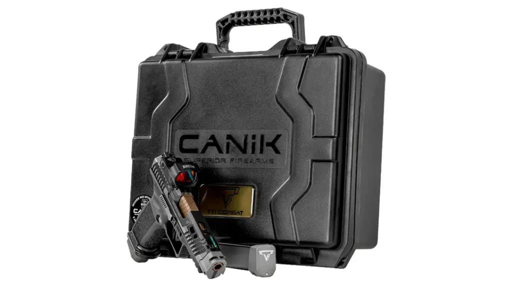 The TTI Combat SMOKE Edition comes with a hard case and accessories.