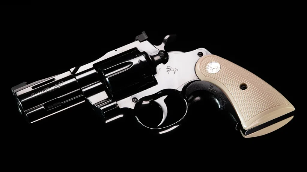 The particular gun in my hands is an all-carbon steel model, finished in the company’s new version of their iconic “Royal Blue.”