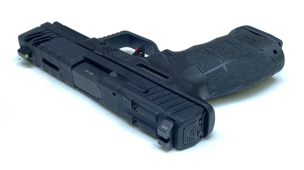 The SAR SAR9C Gen 3 also has a very rigid steel guide rod, dual coil, and recoil spring assembly.