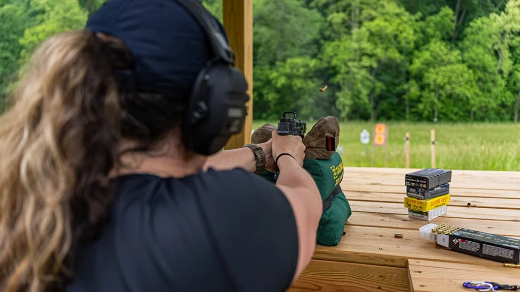 As the S&W Spec Series V pistol was bred for competition, the author wanted to test competition ammunition through it.