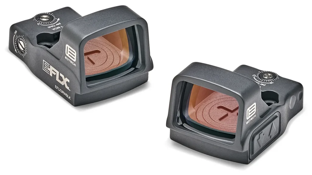 The author mounted the EOTech EFLX red dot sight to the Wilson Combat Project 1.