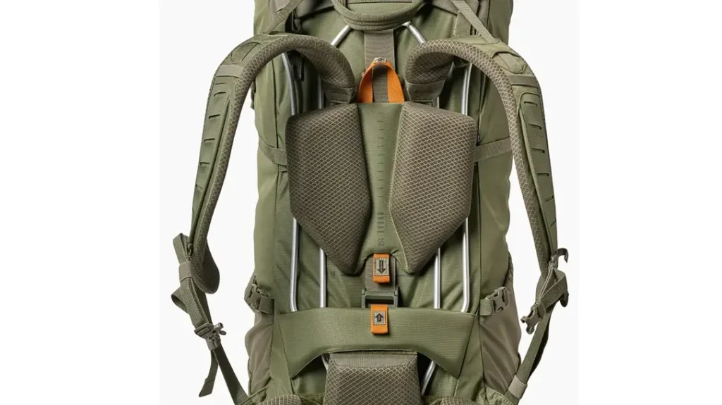 The 5.11 Skyweight 65L has an aluminum frame.