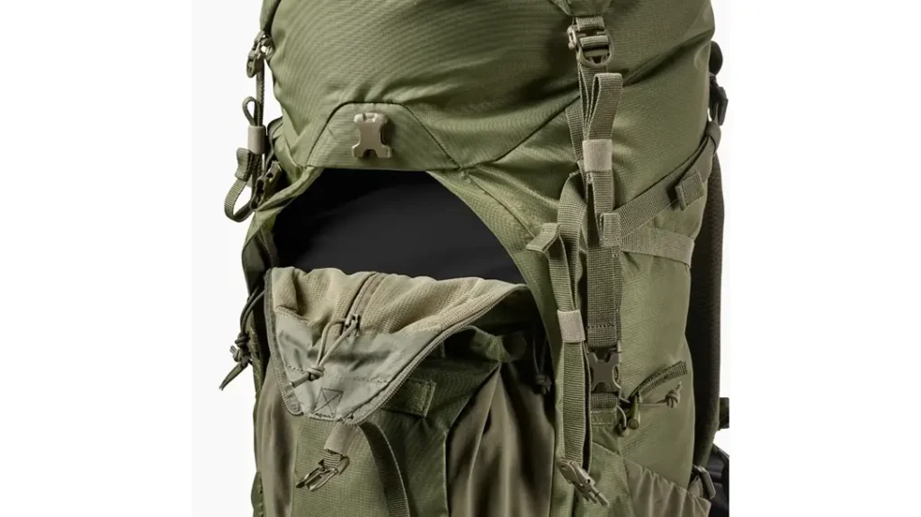 The 5.11 Skyweight 65L had multiple compartments.