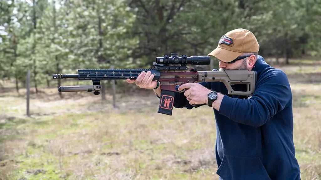 The rifle used a Magpul PRS Lite Stock.