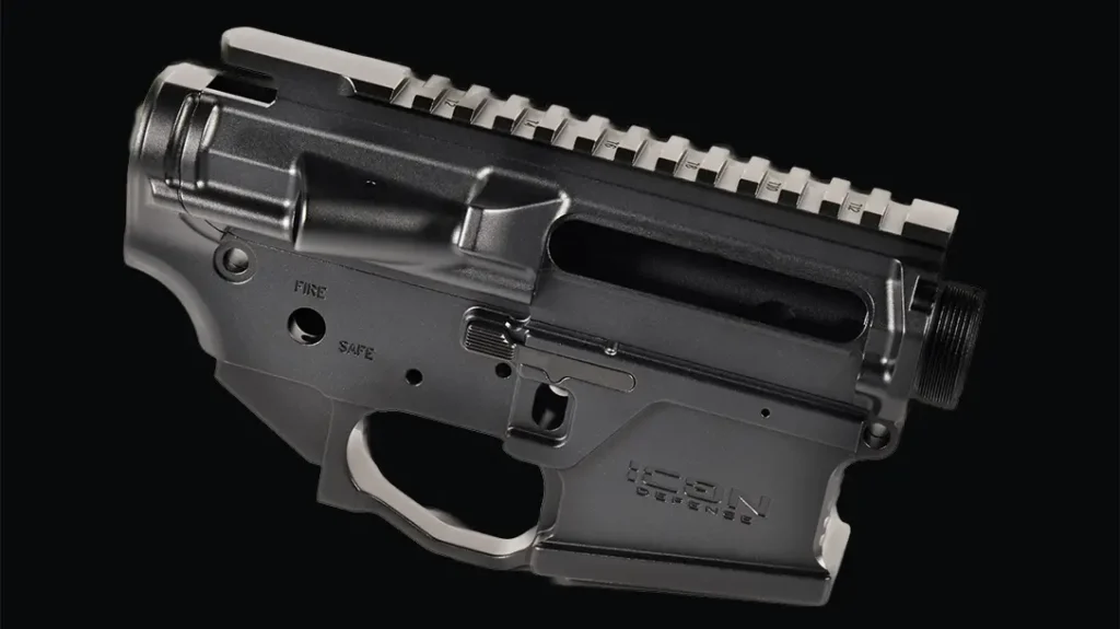 The ICON Defense 5.56 Billet lower is ambidextrous.