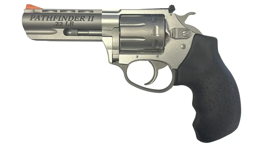 The Charter Arms Pathfinder II is an eight shot revolver. 