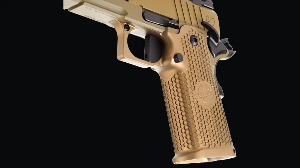 The The Nighthawk Sandhawk has a custom tuned trigger.