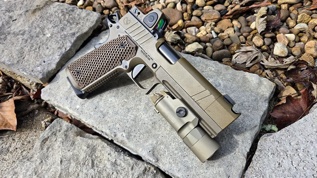 Ths The Nighthawk Sandhawk is perfect for the Trijicon RMR.