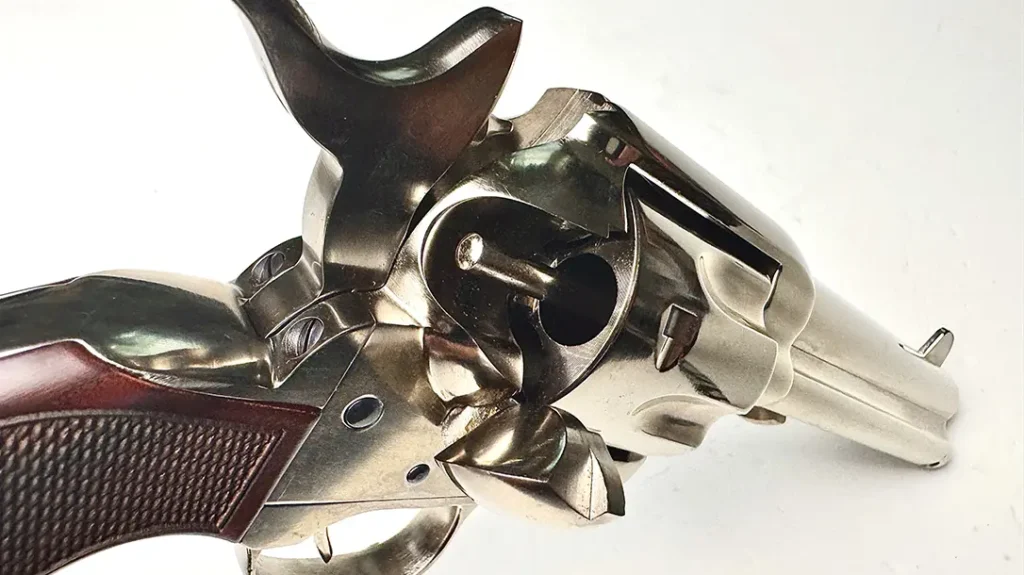 The Big Iron hold six rounds.