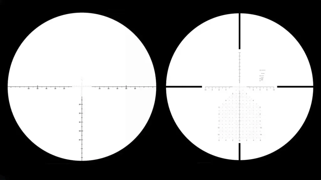 The SLx 4.5-27x56 FFP has two reticle options.