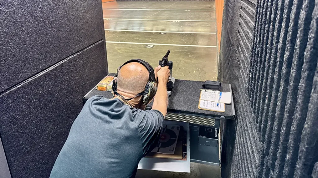 Model 3 on the range.