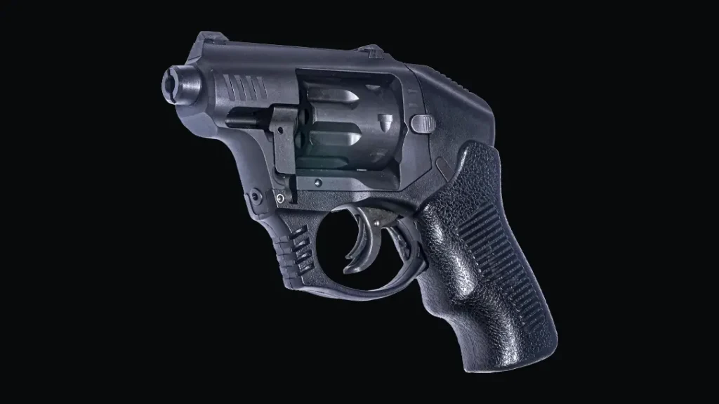 The SR1 Revolver is compact and easy to carry.