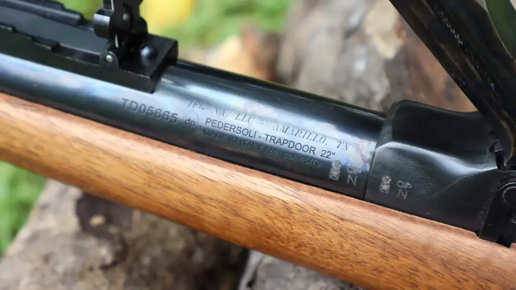 The Pedersoli 1873 Trapdoor Springfield.