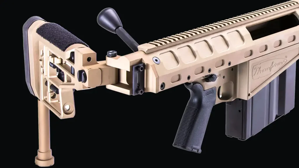 The Thompson TAO50 is available with a folding stock.