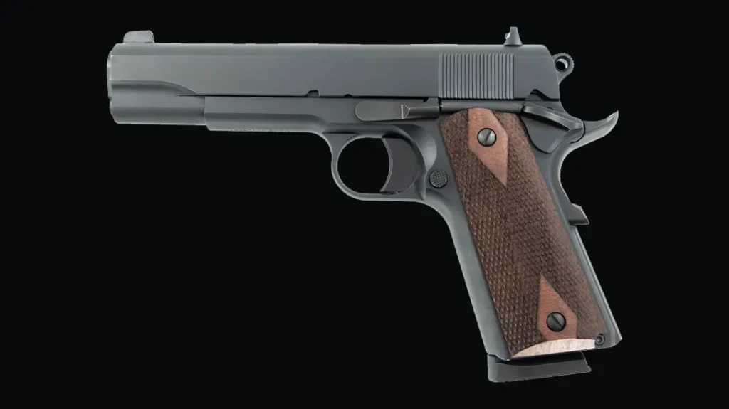 The Tisas 1911 A1 Stakeout has classic styling.