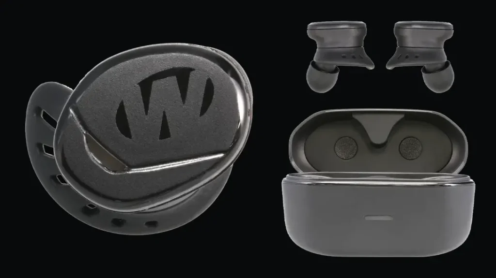 The Suppressor Bluetooth Earbuds come with a charging case.