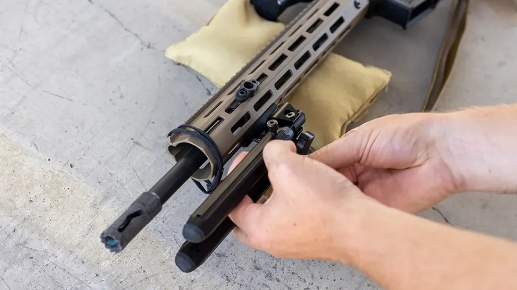 The The New Vapor Bipod is easy to mount.