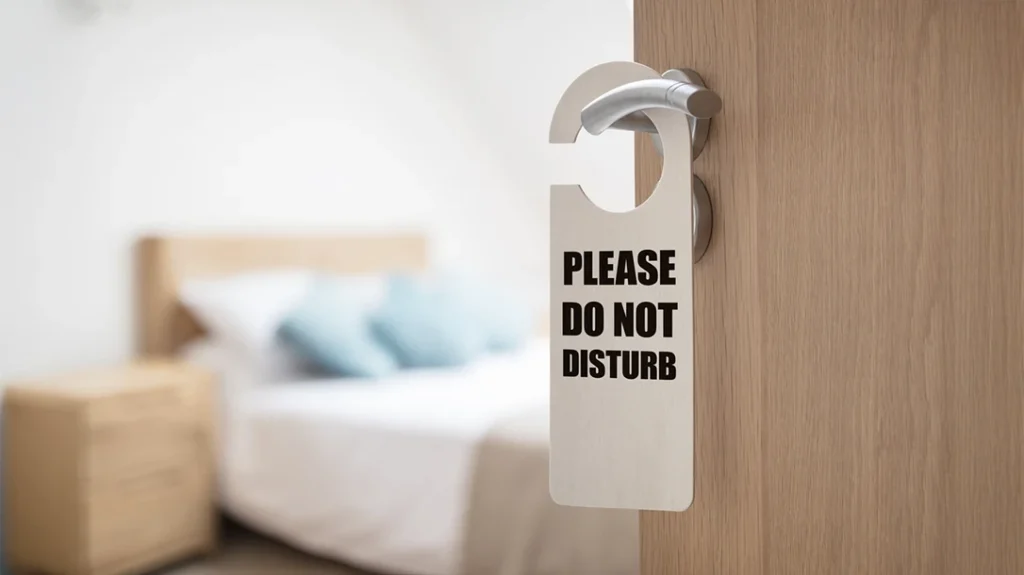 The do-not-disturb sign does very little to promote safety or prevent someone from entering your hotel room.