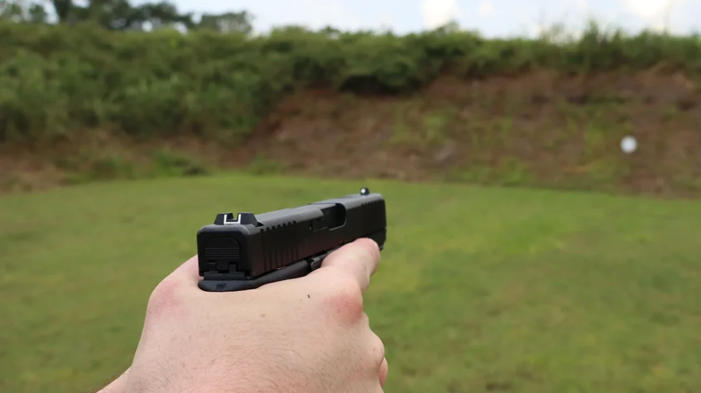 Side by side on the firing line, both the Glock 19 and Glock 48 are solid performers.