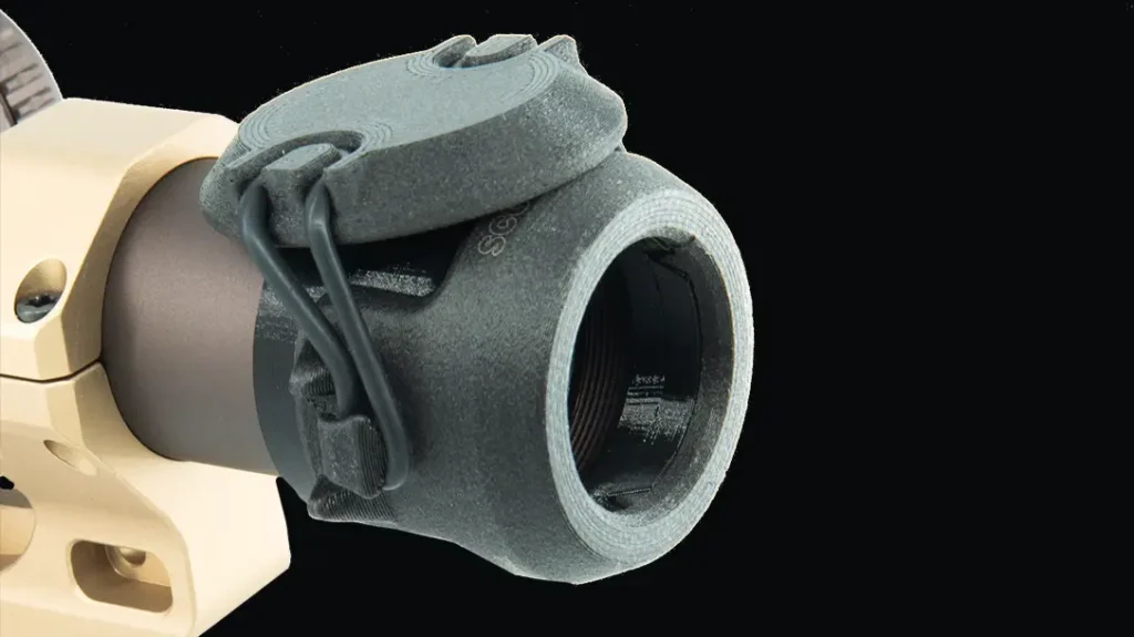 The Scope Bumper is made of durable material.