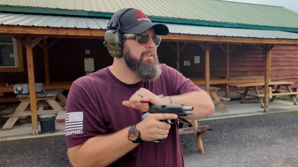Training for Firearm Failures: Rack the slide sharply. Palm over the top, pinky facing away, rack it with force and purpose.