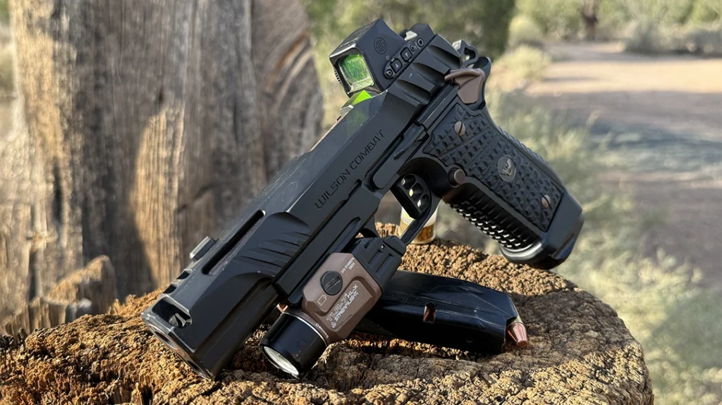 With the Wilson Combat D77 Project 1, you get all of the advantages of the 1911 system without many of the drawbacks.