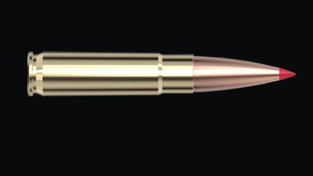 The Hornady Black 300 Blackout 208 gr A‑MAX.