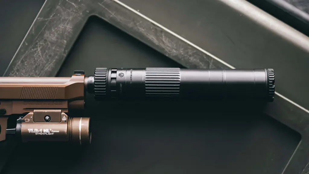 The MOHAVE 9 is a 9mm suppressor.