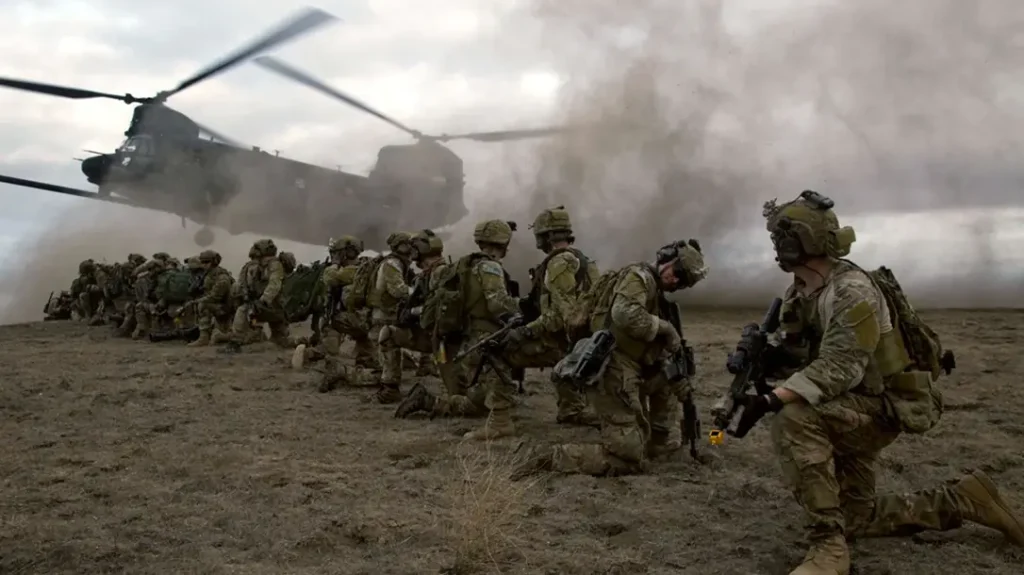 US Army Ranger School airborne operations.
