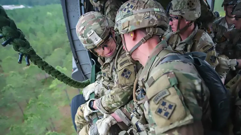 US Army Ranger School training.