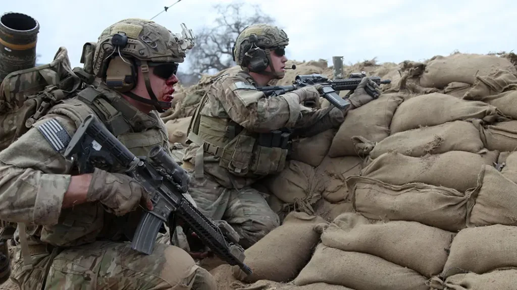 US Army Ranger School tactics training.