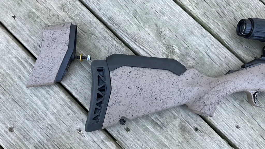 Ruger designed the G2 stock so a section can be removed reducing length of pull down 12-inches.  Ideal for smaller stature hunters.  