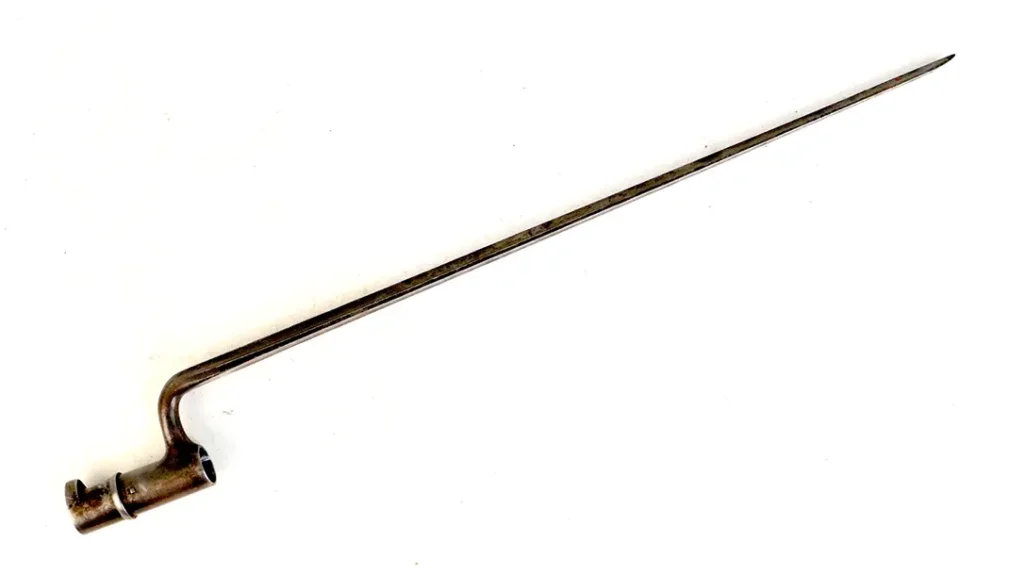 The same cruciform bayonet equipped all these old Springfield rifles.